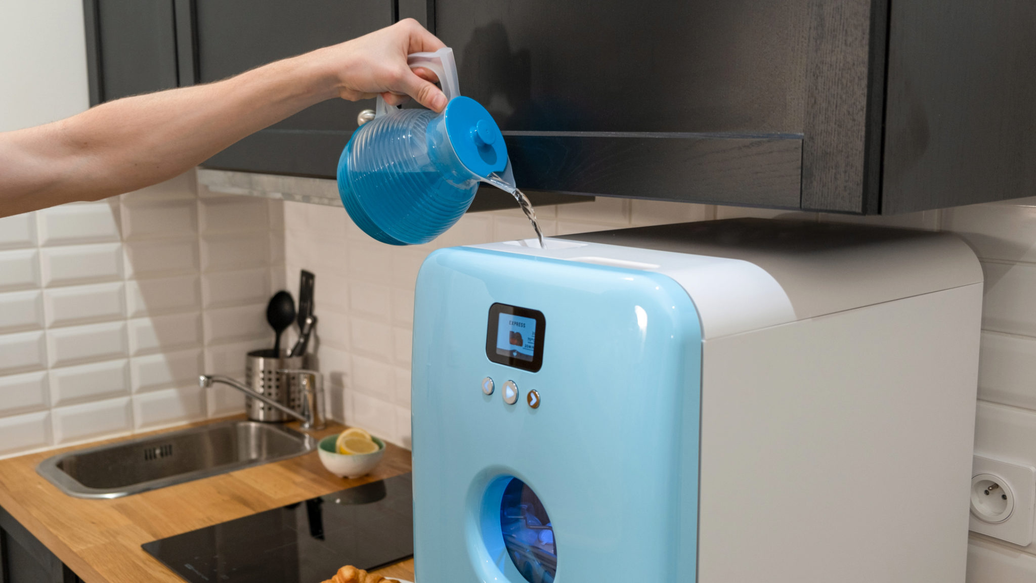 mini machine à laver électrique portable nettoyage à ultrasons automatique lave-vaisselle pour cuisine domestique Alicer Lave-vaisselle
